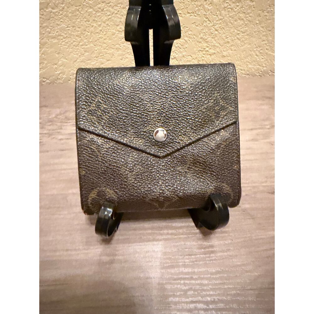 Louis Vuitton Vintage Monogram Trifold Wallet Brown LV Authentic